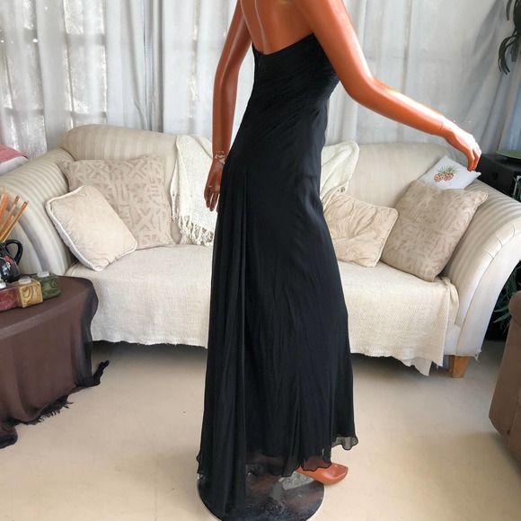 European gown designer NICOWA dress black size S from 1996 - Picture 9 of 15